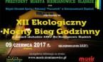 Nocne bieganie na bieżni tartanowej