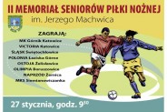 II Turniej Piłki Noznej Seniorów - Memoriał Jerzego Machwica - plakat