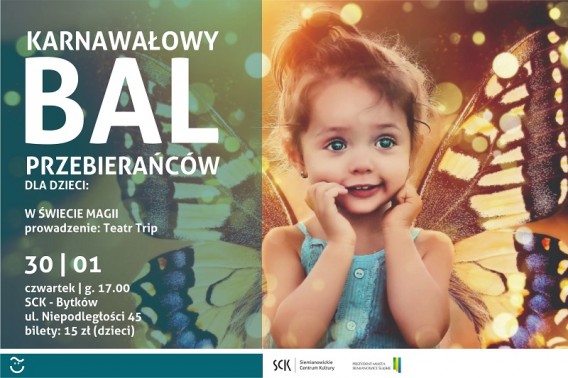 Bal karnawałowy dla dzieci - plakat