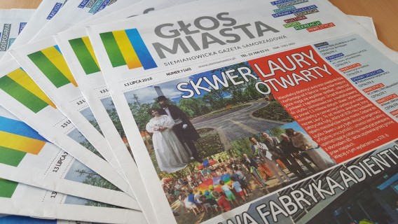Lipcowe wydanie Głosu Miasta, siemianowickiej gazety samorządowej.