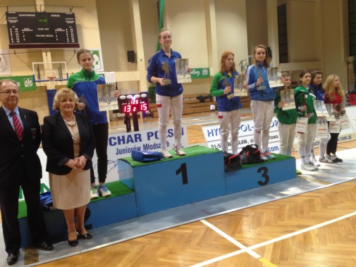 Basia Brych (na drugim stopniu podium) i Ola Pernach (na trzecim stopniu podium) świetnie spisały…