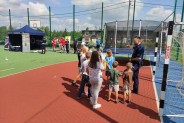 Policjanci  podczas Siemianowickich Sportowych Sobót z AZS UŚ Katowice