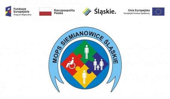 Loga unijne i logo MOPSu