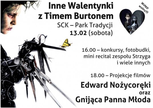 Inne Walentynki z Timem Burtonem - plakat