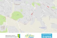 Mapka biegu Silesia Marathon na terenie Siemianowic Śląskich