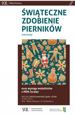 Zdobienie pierników - plakat