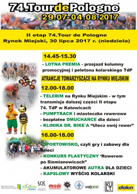 Plakat - imprezy w ramach Rowerowego Rynku Miejskiego