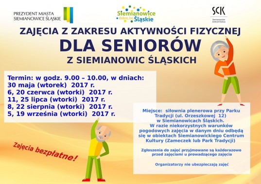 zajęcia dla seniorów-plakat