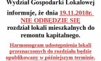 Rozdział lokali mieszkalnych do remontu kapitalnego w późniejszym terminie