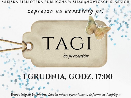 Przedświąteczne warsztaty w bibliotece - plakat