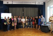 Zaproszeni goście podczas podsumowania projektu Erasmus+.