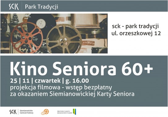 Plakat z zaproszeniem na seans