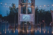 Industriada 2021 Park Tradycji Szyb Krystyn z ekranem filmowym podczas projekcji filmu Metropolis…