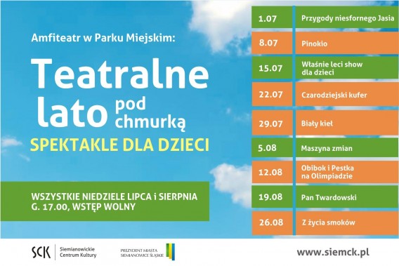 Teatralne Lato Pod Chmurką - plakat