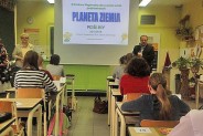 Początek finału konkursu   PLANETA ZIEMIA w Świętochłowicach - widok na tablicę