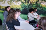 Wykład Łukasza Lamży na temat najnowszych technologii, testów i badań robotów humanoidalnych