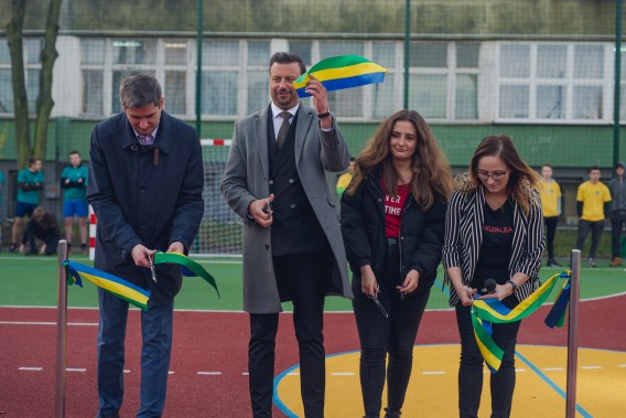Otwarcie boiska szkolnego w Zespole Szkół Ogólnokształcących i Zawodowych
