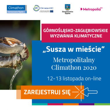Plakat popularyzujący akcję przeciwdziałaniu suszy w mieście