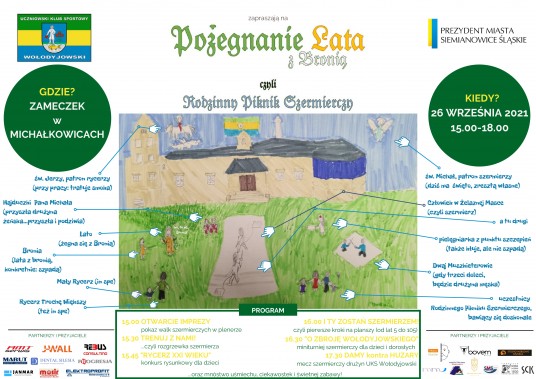 Plakat imprezy "Pożegnanie Lata z Bronią"