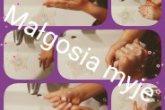 Dziecięce rączki w trakcie mycia