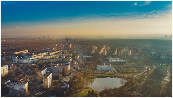 Bytków, dzielnica Siemianowic Śląskich z lotu ptaka.
