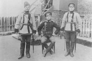 Rosyjscy żołnierze na granicy niemiecko-rosyjskiej, ok. 1910 r.