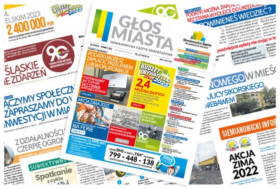 grafika z lutowym Głosem Miasta.