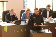 Rafał Stańko, Komendant KMP w Siemianowicach Śląskich podczas XXXV sesji Rady Miasta w…