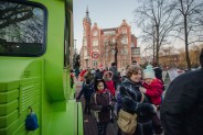 Na siemianowickim Rynku Miejskim pojawił się Święty Mikołaj.