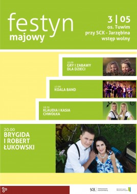 Festyn majowy - plakat