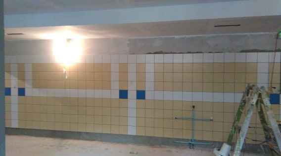 Trwa remont szatni.