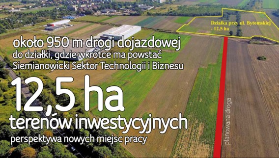 Panowany łącznik drogowy od drogi krajowej nr 94 do terenów w rejonie ulicy Bytomskiej