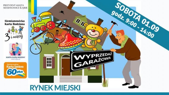 wyprzedaż garażowa plakat