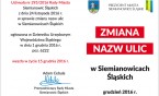 Karty informacyjne ze zmianami nazw ulic