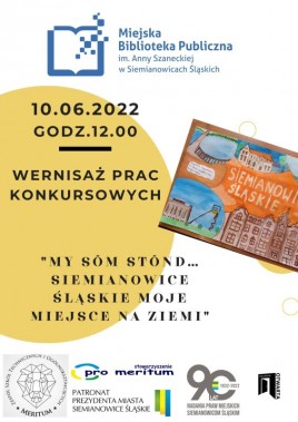 Plakat zapraszający na wystawę prac konkursowych