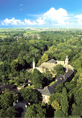 Zespół Pałacowo-Parkowy, widok z lotu ptaka