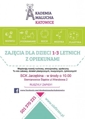 Plakat informacyjny Akademii Malucha
