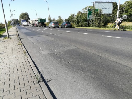 Ulica Wrocławska przed remontem.