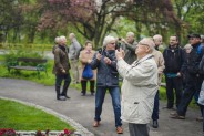 Odsłonięcie posągu św. Floriana na plantach przy kościele św. Antoniego.