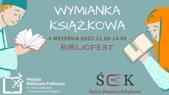 Bibliofest, wymianka książkowa - plakat