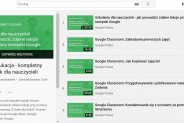Zrzut strony internetowej ze zdalnym nauczaniem uczniów z powodu pandemii.