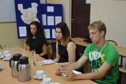 spotkanie przedstawicieli Młodzieżowej Rady Miasta i Siemianowickiej Rady Seniorów