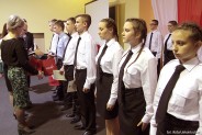 Uroczyste ślubowanie kadetów z I LO im. Jana Śniadeckiego w Siemianowicach Śląskich.