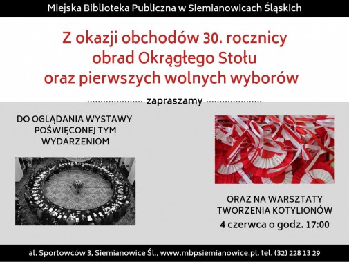 30. rocznica Okrągłego Stołu - plakat