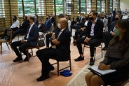 Zgromadzeni na uroczystości przestrzegali obowiązującego reżimu sanitarnego