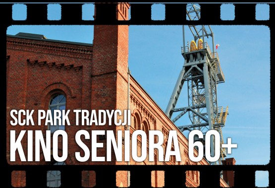Zdjęcie maszynowni w SCK Park Tradycji. Po bokach ekranu widoczna klatka filmowa