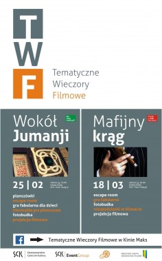 Tematyczne wieczory filmowe - plakat