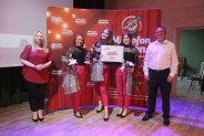 Zdobywcy pierwszego miejsca grupa The Silesian Jazz Daughters wraz z Drugim Zastępcą Prezydenta…