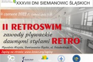 Plakat zapraszający na Retroswim