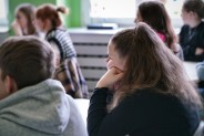 Wykład Łukasza Lamży na temat najnowszych technologii, testów i badań robotów humanoidalnych